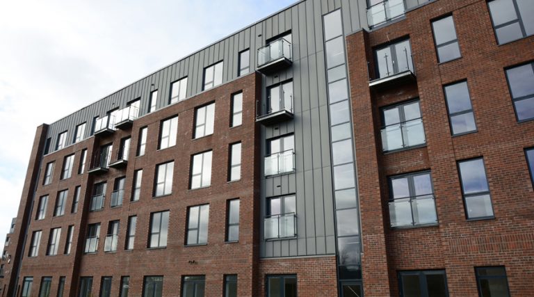 Zinc Cladding at Foundry Wharf Extra Care St Helens | SIG Zinc & Copper